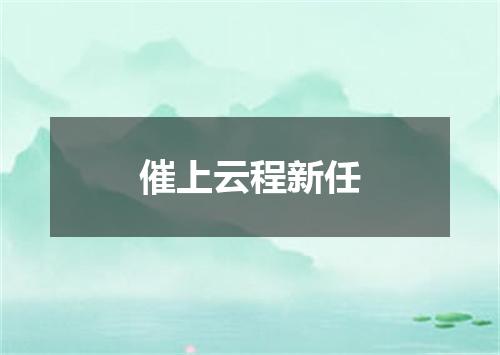 催上云程新任