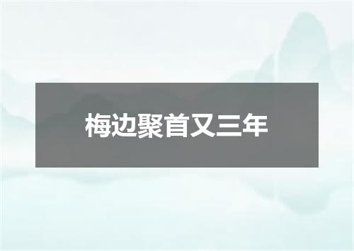 梅边聚首又三年