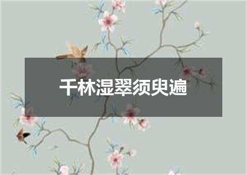 千林湿翠须臾遍