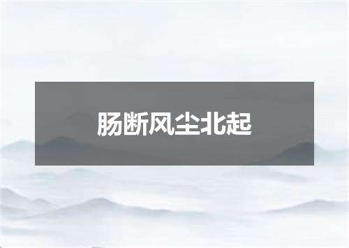 肠断风尘北起