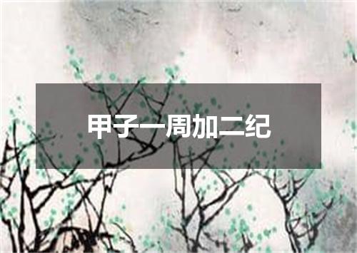 甲子一周加二纪
