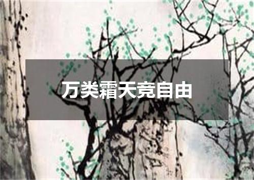 万类霜天竞自由