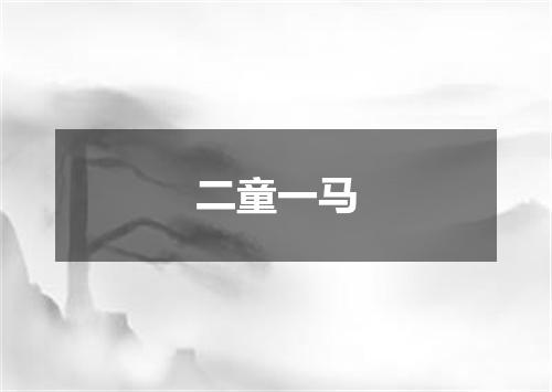 二童一马
