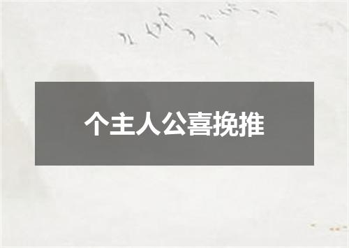 个主人公喜挽推