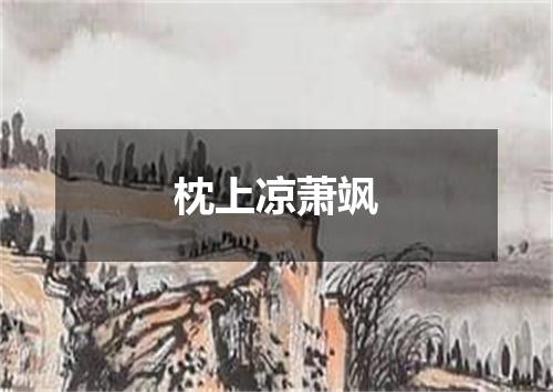 枕上凉萧飒