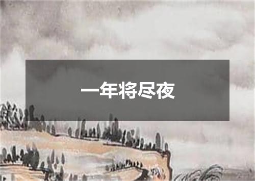 一年将尽夜