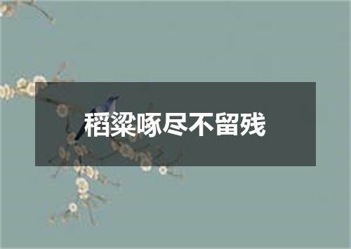 稻粱啄尽不留残