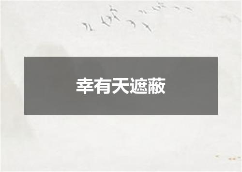 幸有天遮蔽