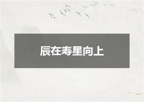 辰在寿星向上