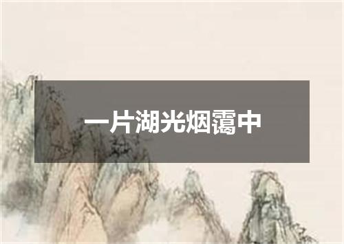 一片湖光烟霭中