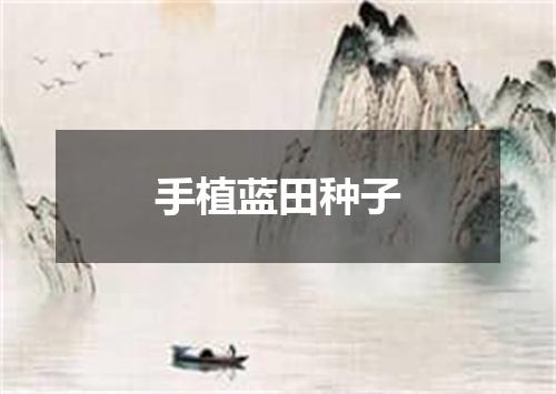 手植蓝田种子