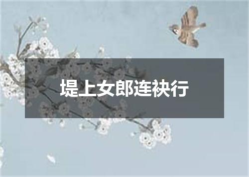 堤上女郎连袂行
