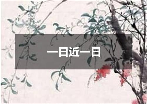 一日近一日