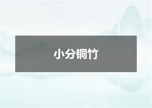 小分铜竹