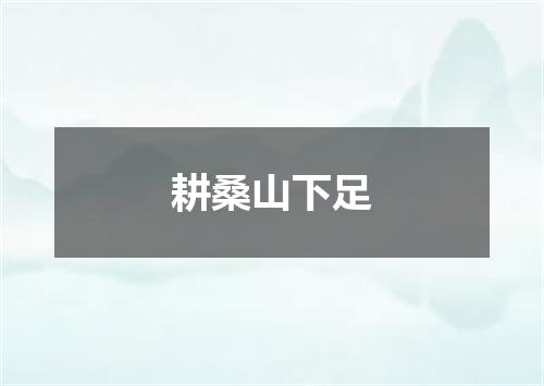 耕桑山下足