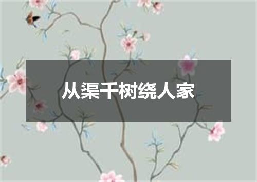 从渠千树绕人家