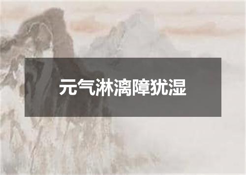 元气淋漓障犹湿