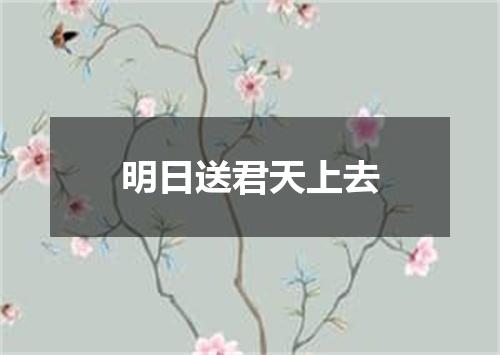 明日送君天上去
