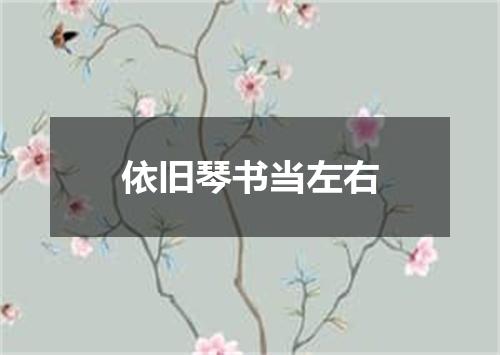 依旧琴书当左右