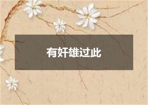 有奸雄过此