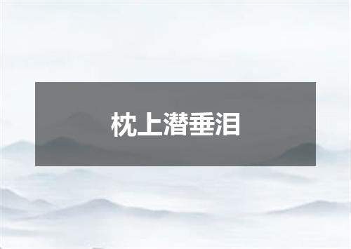 枕上潜垂泪