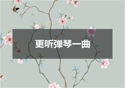 更听弹琴一曲