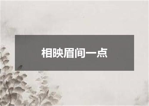 相映眉间一点