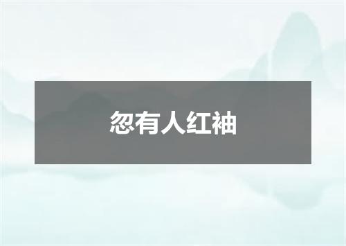 忽有人红袖