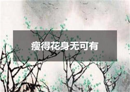 瘦得花身无可有