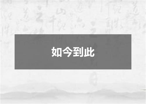 如今到此