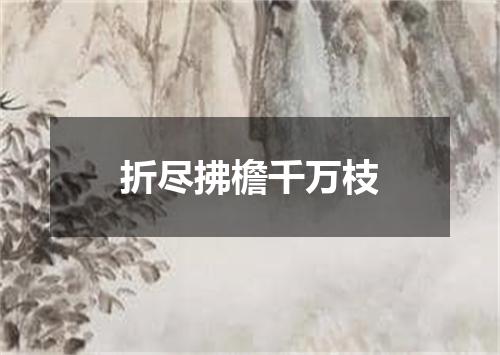 折尽拂檐千万枝
