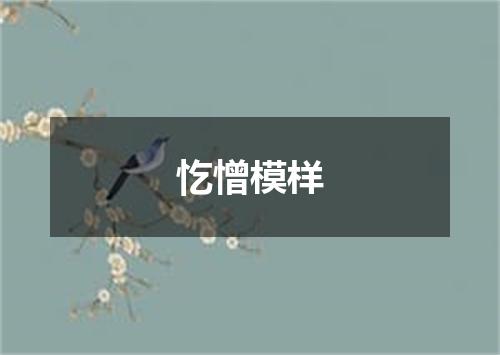 忔憎模样