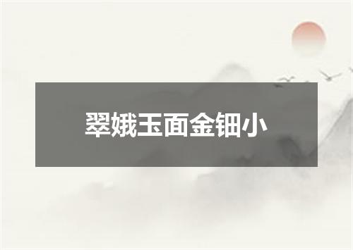 翠娥玉面金钿小