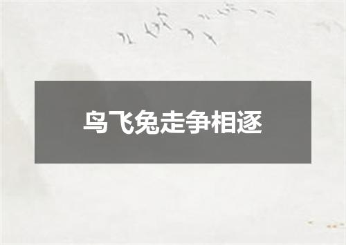 鸟飞兔走争相逐