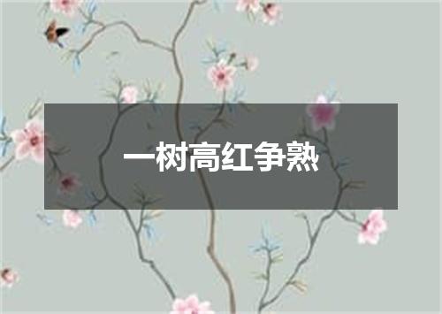 一树高红争熟