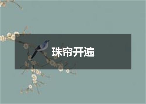 珠帘开遍