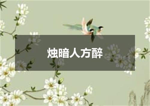 烛暗人方醉