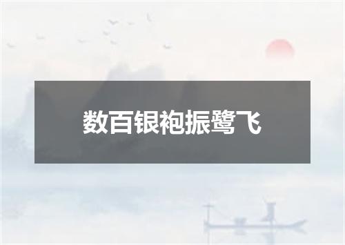 数百银袍振鹭飞