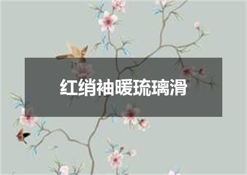 红绡袖暖琉璃滑