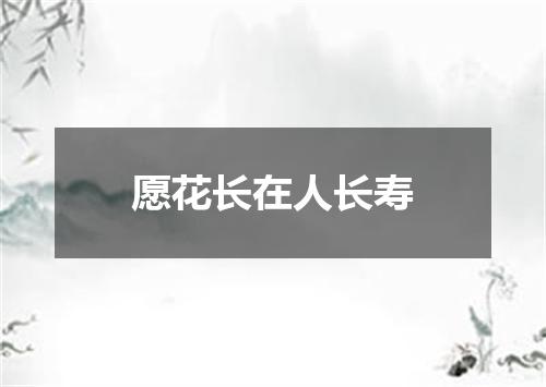 愿花长在人长寿