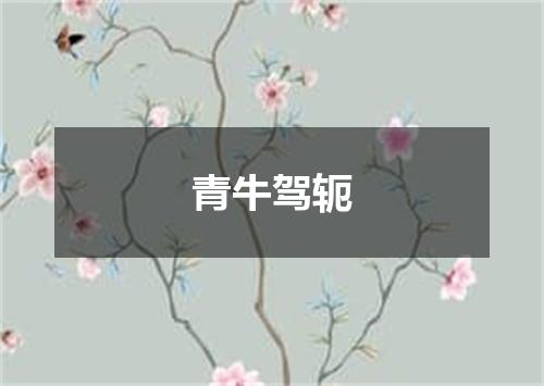 青牛驾轭