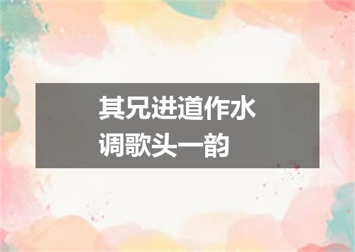 其兄进道作水调歌头一韵
