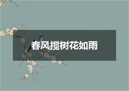 春风搅树花如雨