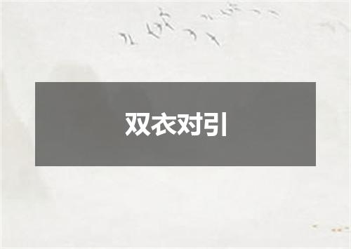 双衣对引