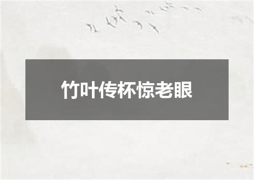 竹叶传杯惊老眼