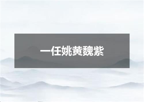 一任姚黄魏紫