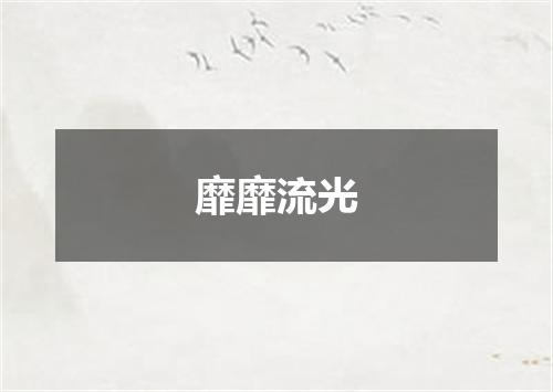靡靡流光