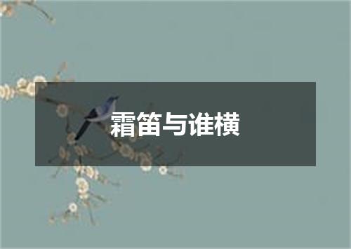 霜笛与谁横