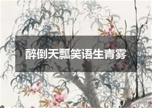 醉倒天瓢笑语生青雾