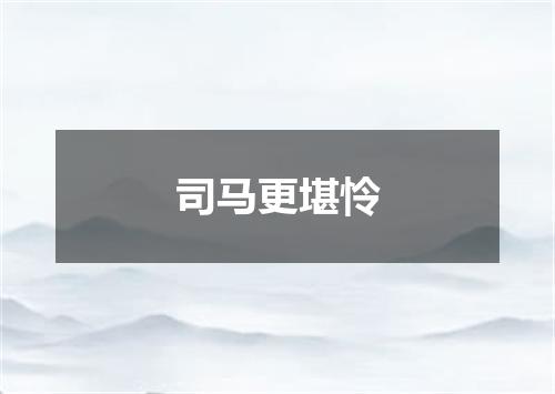 司马更堪怜